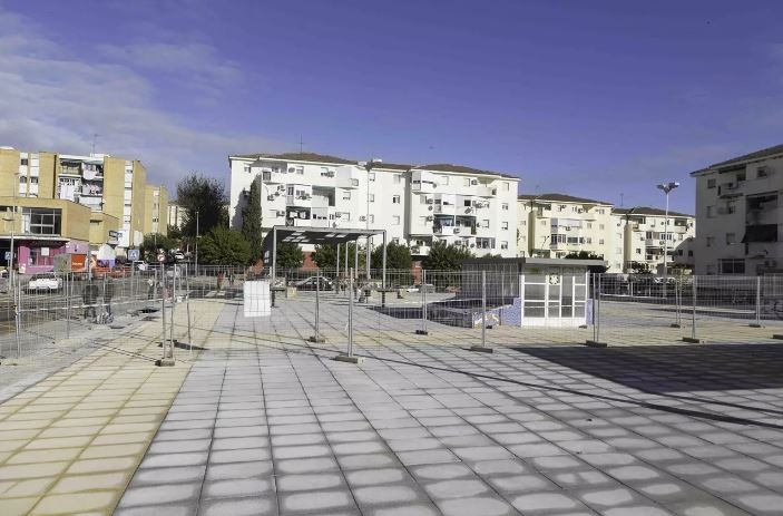 Avanzan a buen ritmo los trabajos de transformación de la Plaza de Gabriel y Galán en Nueva Ciudad