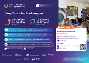 Abierta la inscripción hasta el 18 de noviembre para las dos nuevas Lanzaderas de Empleo de Mérida, con plazas limitadas