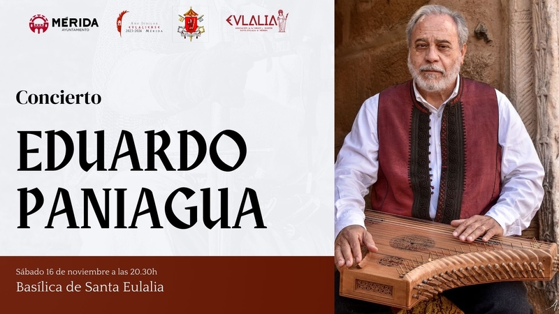 La Basílica de Santa Eulalia acoge este sábado un concierto de música antigua a cargo de Eduardo Paniagua trío, dentro de los actos del Año Jubilar