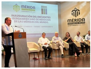 Rodríguez Osuna acuerda con la alcaldesa de Mérida de México celebrar el próximo año en la capital extremeña un Encuentro 