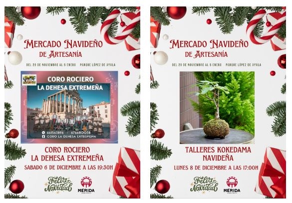 El Mercado Navideño de Artesanía ofrece este puente de diciembre diferentes actividades para todos los públicos como talleres y una actuación musical 