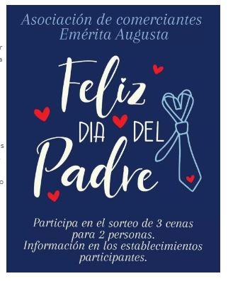 La Asociación de Comerciantes Emérita Augusta lanza una campaña con motivo del “Día del Padre” para dinamizar el comercio local