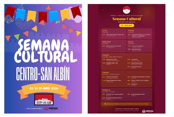 La barriada Centro-San Albín celebrará del 20 al 26 de abril la segunda edición de la Semana Cultural
