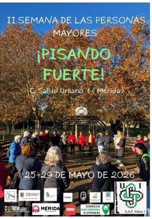 El Centro de Salud Urbano I de Mérida acoge del 25 al 29 de mayo la II Semana de las Personas Mayores con actividades dirigidas a toda la ciudadanía
