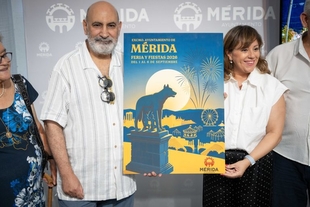“Destellos en el valle”, obra del emeritense Jesús Vinagre, elegido como cartel de la Feria y Fiestas de Mérida 2026
