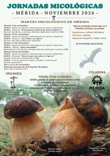 El Centro Cultural Alcazaba se convertirá durante noviembre en sede de las Jornadas Micológicas de Mérida